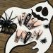 24x Long Coffin False Nails Halloween Skull Wearable French Ballerinas Fake Nails Press On Full Cover Manicure Nail Tips - Buy Online on GoSupps.com