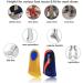 Orthotic Arch Support Insoles for Plantar Fasciitis Relief - 3/4 High Arch Insert with Metatarsal Pads for Men & Women - Size M (Men's 7-10.5, Women's 8-11.5) - Buy Online on GoSupps.com