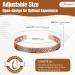 Jecanori Copper Magnetic Bracelet - Adjustable Cuff Bangle with 8pcs 3500 Gauss Magnets | Solid Copper Brazaletes for Men Women | Simple Style | Gift Box Included - Buy Online on GoSupps.com