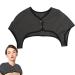 Luckxing heating pillows for the shoulder thin neck heating pillow 360-degree package-washable velvet neck heating pillow neck warmer all-year heating pillow for neck and shoulder relaxation dark gray XL