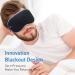MZOO Luxury Sleep Mask for Back and Side Sleepers - 100% Light Blocking Eye Mask for Women and Men - Zero Eye Pressure 3D Contoured Night Blindfold - Breathable and Soft Eye Shade Cover - Black (Silver Edge) - Buy Online on GoSupps.com