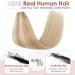 Benehair Clip in Human Hair Extensions One Piece Real Human Clip in Hair Extensions 14 Inches 55g Camel Mixed Light Blond Real Human Hair Extension Upgraded V Type Clip in Hair Extension for Women - Buy Online on GoSupps.com