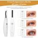 Heated Eyelash Curler Heated Lash Curler Electric Eyelash Curler with 3 Temperature Settings Portable Eyelash Curler Heated Rechargeable Quick Heat Intelligent Power Off Natural 24 Hours Long-Lasting - Buy Online on GoSupps.com