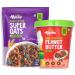 Alpi no Pre-Workout High Protein & Fiber Diet Super Combo - High Protein Super Oats Chocolate 1kg High Protein Dark Chocolate Peanut Butter Crisp 1kg