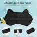 Kids Sleep Mask 4 Pack - Cute Animal Cat & Dog Plush Eye Masks | Soft Adjustable Blindfolds for Travel Naps & Shift Work - Buy Online on GoSupps.com