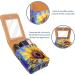 Travel Lipstick Organizer Case - Portable Makeup Bag with Mirror | Art Style Watercolor Sunflower - A305v6tras - Buy Online on GoSupps.com