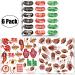 WAVEJOE Football Face Temporary Tattoos  Football Party Favor Supplies for Super Bowl Birthday Party Decoration(6 Sheets) Football Tattoos - Buy Online on GoSupps.com