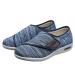 Men Wide Fit Memory Foam Diabetic Slippers Elderly Orthopaedic Easy Close Wide Fit Strap Memory Foam Shoes Edema Swollen Shoes for Edema Arthritis Fasciitis Swollen Feet (Color : Blue Size : 12