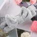 Premium Coral Fleece Spa Headband for Women | Elastic Hair Wrap | Ideal for Makeup Shower & Skin Care - Gray - Buy Online on GoSupps.com