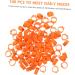 Ipetboom Baby Stuff 100 Pcs Pigeon Anklet Baby Things Chicken Tags Parrot Foot Ring for Pigeon Meat Pigeon Homing Pigeon 1.3X1.3CM Orange - Buy Online on GoSupps.com