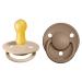 BIBSE de Lux Schnuller 2-pack BPA-free cherry shape nipple.Natural rubber/latex made in Denmark.6-18 months (2-pack) Vanilla / Dark OAK size 2 (2-pack) Vanilla / Dark Oak