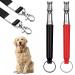 Dog pipe ultrasound dog whistle professional ultrasound whistle dog whistle to stop the barking whistle for dog training dog whistle for recall with lanyard 2 pieces black & red 2PCs black & red