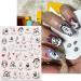 JMEOWIO 3D Embossed Halloween Nail Art Stickers Decals Self-Adhesive 5D Cute Ghost Pink Butterfly Nail Supplies Nail Art Design Decoration Accessories 4 Sheets - Buy Online on GoSupps.com