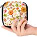 GIAPB Period Bag Sanitary Napkin Storage Bag | Period Pad Holder and Makeup Pouch | Autumn Pumpkin Mushroom Leaves Design - Buy Online on GoSupps.com