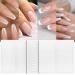 1638 piece French nails template 36 sheet French stencils for gel nails self -adhesive French tip guides nail sticker nail art tips for DIY decoration stencil tools