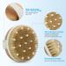 Round Dry Brushing Body Brush for Cellulite, Lymphatic Drainage & Circulation | Soft Massage Nodes for Exfoliation - Buy Online on GoSupps.com