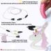 Colon Chain for Children - 6 Silicone Sensory Chewing Necklaces | Autism & ADHD Toys for Boys & Girls - Pink Biting Ring - Buy Online on GoSupps.com
