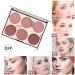 6-Color Matte Blush Palette with Marble Makeup Brush - B Matte Palette - Buy Online on GoSupps.com