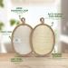 2 Pack Natural Loofah Body Scrubber | Eco-Friendly Exfoliating Shower Sponge for Women and Men - Buy Online on GoSupps.com