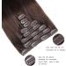 GIVLOVE Clip in Hair Extensions Real Human Hair 8 Pieces Straight Real Remy Human Hair Full Head Human Hair Extensions Clip in Double Weft Real Remy Hair (#4 Medium Brown-14 Inch) (4# 14 inch) 14 inch 4# - Buy Online on GoSupps.com