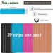 Optimize Pain Relief with 20 Pcs Kinesiology Tape - Elastic Athletic Bands for Joint Support | Waterproof & Precut | Mixed Colors (5cm x 25cm) - Buy Online on GoSupps.com