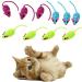 Cat Toys 10 Pcs Variety Kitten Toys Interactive Mouse Toys for Teeth Cleaning Playing Chewing Training Artificial Mouse Cat Toys for Indoor Cats Adult Young (Random Color)