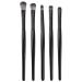 VOCOSTE 5pcs Makeup Brush Set Face Concealer Brush Eyeshadow Smudger Brush Highlighter Concealer Brush Foundations Wooden Handle Smudger Brush Black