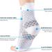 Hueglo Compression Socks for Neuropathy & Plantar Fasciitis - Ankle Bandage for Arthritis Achilles Tendon Support - 4 Pairs in White & Black (M) - Buy Online on GoSupps.com