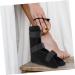 Orthopedic Ankle Straight Shoes for Foot Drop & Sprains | Supportive Walking Brace Boot - Black Composite Cloth - Buy Online on GoSupps.com