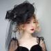 CAMDOM Fascinators Hat for Women Halloween Witch Role Play Party Holiday Hair Clip Hairpin Hat Black - Buy Online on GoSupps.com
