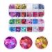 Minkissy Heart Nail Art Glitter - 2 Boxes Holographic Sequin 3D Nail Decorations for Valentine's Day - Perfect for Women & Girls - Buy Online on GoSupps.com