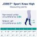 JOBST Unisex Sport Knee High Compression Socks 15-20 mmHg - X-Large Blue/Grey for Athletic Support - Buy Online on GoSupps.com