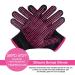 ARRITZ Professional Heat Resistant Gloves for Hair Styling - Silicone Bumps, Heat Proof Mat, 6pcs Clips, 2pcs Combs - Pink - Buy Online on GoSupps.com