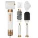 VOCOSTE Hair Dryer Brush 7 in 1 Styling Tools 1400W Hot Air Brush with 3 Temperature & 3 Wind Speed Settings Fast Heating Technology Safe & Convenient White Gold Tone for All Hair Types White Gold Tone