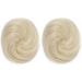 REECHO 2 PCS Mini Claw Clip in Messy & Cat Ears Hair Bun Extensions Wig Accessory Updo Hairpieces for Women Girls (Pack of 2-3" Straight Light Blonde) Pack of 2 - 3" Straight Light Blonde - Buy Online on GoSupps.com
