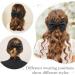 Bow Hair Clip Hair Bows for Women Big Bowknot Hairpin French Hair Clips with Ribbon Solid Color Hair Barrette Clips Soft Satin Silky Hair Bows for Women Girls(Black-1PC) - Buy Online on GoSupps.com
