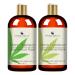 Hemp Hydrating Shampoo and Conditioner Set - 16 oz For Men and Women - Color Treated Hair All Natural - Sulfate Free - Curly or Frizzy Hair - Made with Herbal and Hemp Extract
