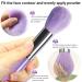 BEAKEY Travel Makeup Brushes 12pcs Brush Set - Premium Synthetic Foundation & Contour Brushes for Concealer, Eyeshadow & Blush - Fashionable Purple Makeup Tools - Buy Online on GoSupps.com
