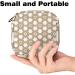 Portable Women's Binding-Up Bags | Menstrual Cup & Tampon Bags for Teens | Multicolored Brown Geometric Design - Buy Online on GoSupps.com