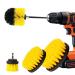 Drill Brush Attachment Set IONDA Power Scrubber Drill Brush Kit with Long Reach Attachment Scrubbing Pads Cleaning Kit for Tile Sealants Bathtub Sinks Floor Wheel Carpet 5 Pieces