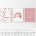 Pompom Prints Set of 3 Girls Bedroom Prints Rainbow Nursery Prints Scandi Boho Style Nursery Decor Playroom Prints Picture Frames not Included (A3 L) A3 L