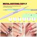 Maykawe 7-Piece Professional Gel Nail Brush Set | Double-End Brushes & Crystal Holder | Nail Art Accessories for Perfect Polish & Detail Design - Buy Online on GoSupps.com