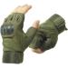 DDK Military Army Tactical Gloves - Fingerless Hard Knuckle Combat Gloves for Men - Black - Large - Buy Online on GoSupps.com