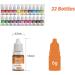 22 Color Food Colouring Gel Set - Concentrated Liquid Dye for Baking & Decorating - Ideal for Cakes, Macarons, Easter Eggs - 6g Each - Buy Online on GoSupps.com