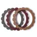 mushie Flower Teether Bracelet | 3-Pack (Dried Thyme/Berry/Natural) - Buy Online on GoSupps.com