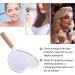 Beaupretty Heart-Shaped Handheld Mirror - Travel Makeup Hand Mirror with Handle - Buy Online on GoSupps.com