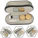Buy Buguuyo Double Usage Glasses Case - Leather & Wood Grain Travel Bag for Glasses & Contact Lenses | 15.8x7.4cm - Buy Online on GoSupps.com