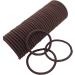 36 PCS 3mm Brown Elastic Hair Ties - No Metal Hair Bands for Women, Men, Girls, Kids - Buy Online on GoSupps.com