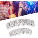 Hip Hop Teeth Teeth Hip Hop Teeth Brace Charming for Hip Hop Fashion Shows for Concert for Halloween Party for Men for Women(Silver) - Buy Online on GoSupps.com