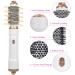 5-in-1 Hot Air Comb | Multi-Function Hair Styling Tool for Straight & Curly Hair | White | International Shipping - Buy Online on GoSupps.com